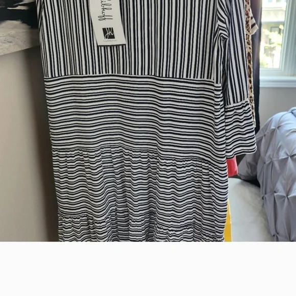 Joseph Ribkoff Striped Dress - Picture 4 of 8